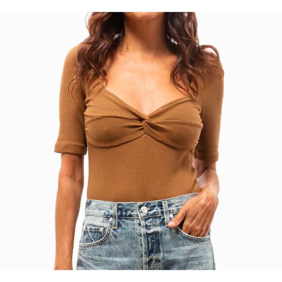 NEW CITIZENS OF HUMANITY Parie Twist Top Size L - Picture 1 of 7